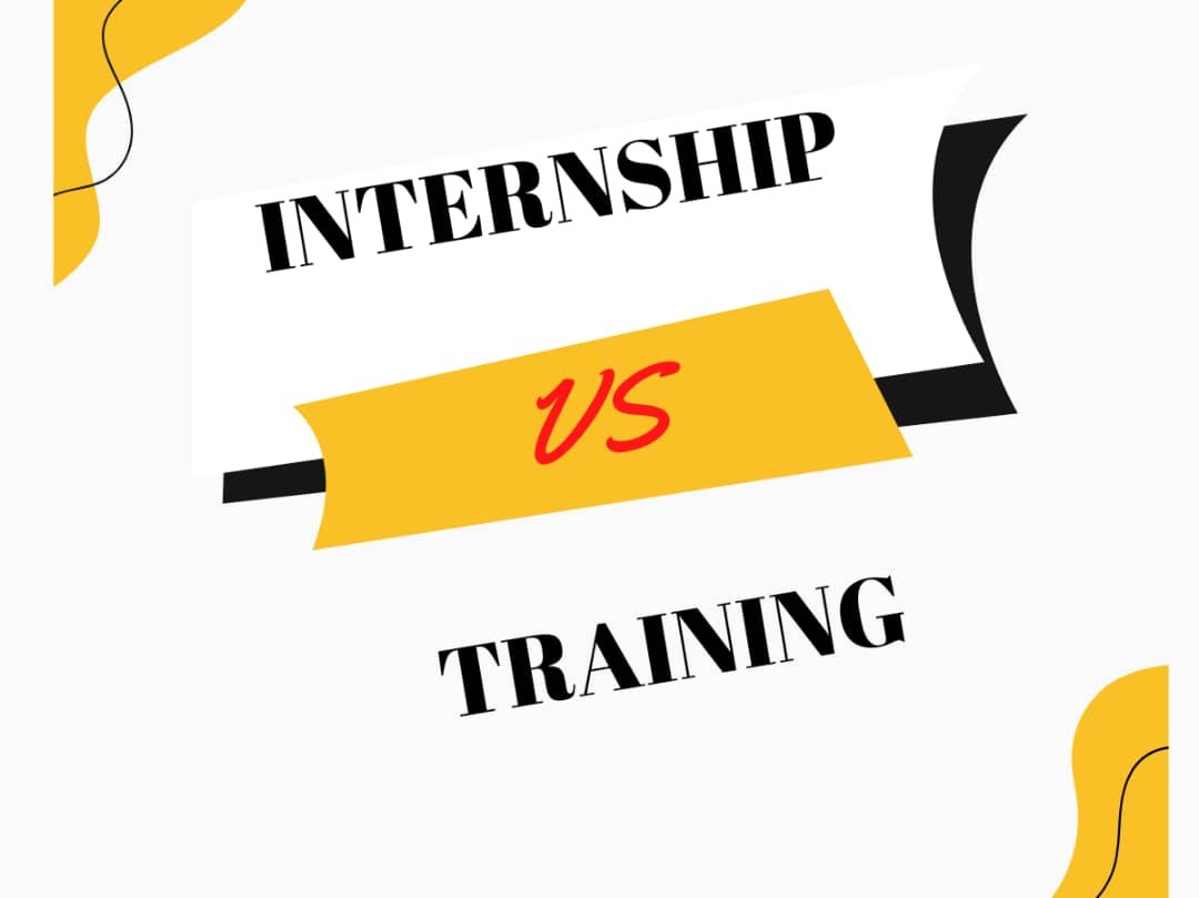 Difference between training and internship