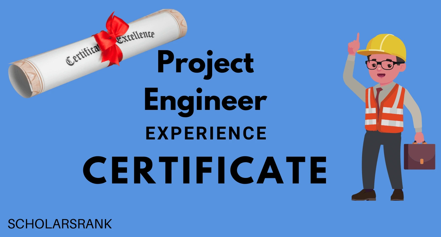 Project Engineer Experience Certificate