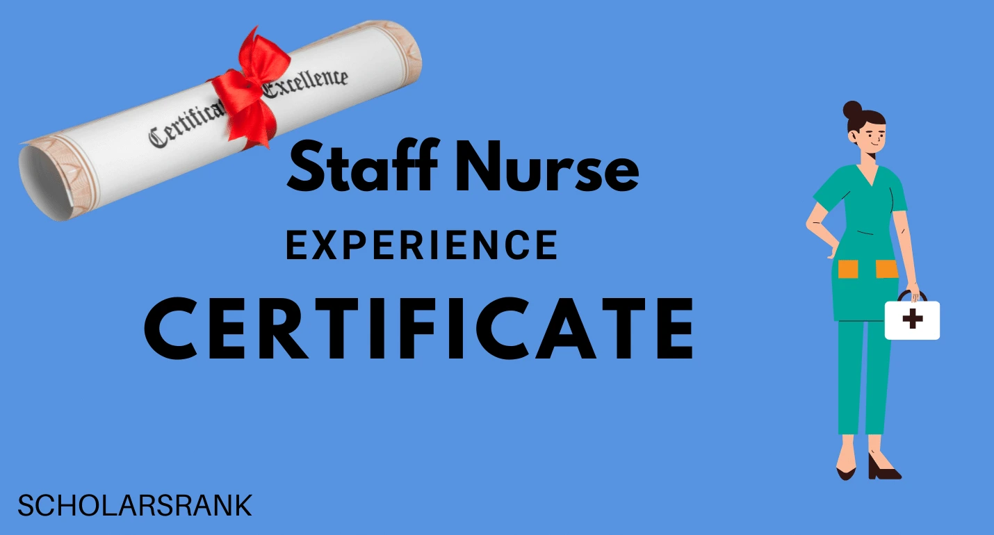 Staff Nurse Experience Certificate