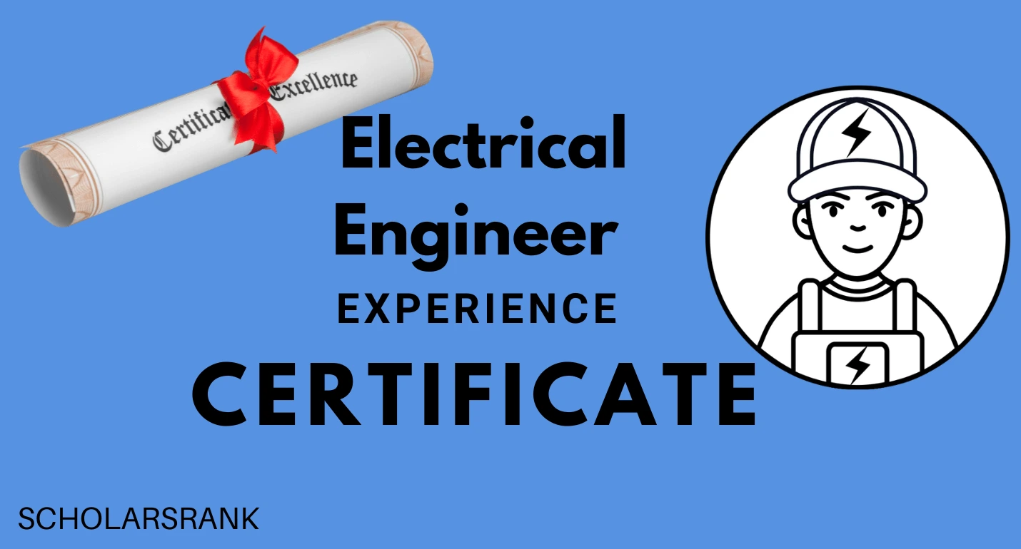 Electrical Engineers Experience Certificate